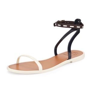 Tory Burch leather ankle strap jelly sandals